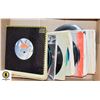 BOX OF OVER 70 45 RPM RECORDS INCLUDING: