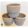 3 BASKET PLANTERS