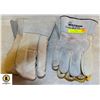 2 PAIR HEAVY DUTY WORK GLOVES + HEAVY DUTY