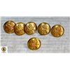 Image 1 : 6 WW2 CANADIAN NAVAL UNIFORM BUTTONS