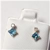 Image 3 : BZ784-9 10K YELLOW GOLD BLUE TOPAZ DIAMOND