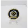 Image 1 : 2)  ENCAPSULATED GOLD TONE WITH BLUE & WHITE