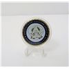 Image 2 : 2)  ENCAPSULATED GOLD TONE WITH BLUE & WHITE