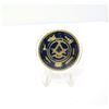 Image 2 : 1)  ENCAPSULATED, GOLD TONE WITH BLUE & RED