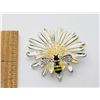 Image 1 : 7)  SILVER TONE WITH YELLOW AND BLACK ENAMEL