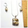 Image 1 : 20)  FRESH WATER BLISTER PEARL PENDANT ON