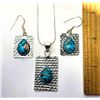 Image 1 : 18)  NATURAL TEAR DROP COPPER/TURQUOISE
