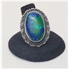 Image 1 : 17)  NATURAL BLUE/GREEN MOSAIC JASPER SIZE 8.5