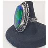 Image 2 : 17)  NATURAL BLUE/GREEN MOSAIC JASPER SIZE 8.5