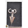 SILVER ALLOY ARROWHEAD PENDANT WITH CHAIN