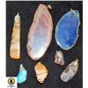 Image 1 : VINTAGE STONE & CRYSTAL PENDANTS