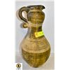 Image 1 : ROMAN STYLE LARGE STONEWARE EWER/PITCHER- 16" X 8