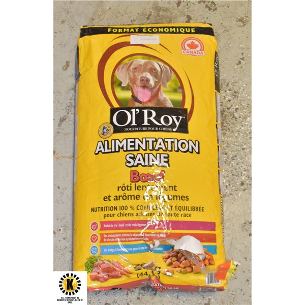 20 KG BAG OF OL #39 ROY DOG FOOD 20 KG BAG OF OL #39 ROY DOG FOOD