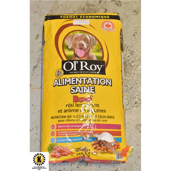 20 KG BAG OF OL'ROY DOG FOOD