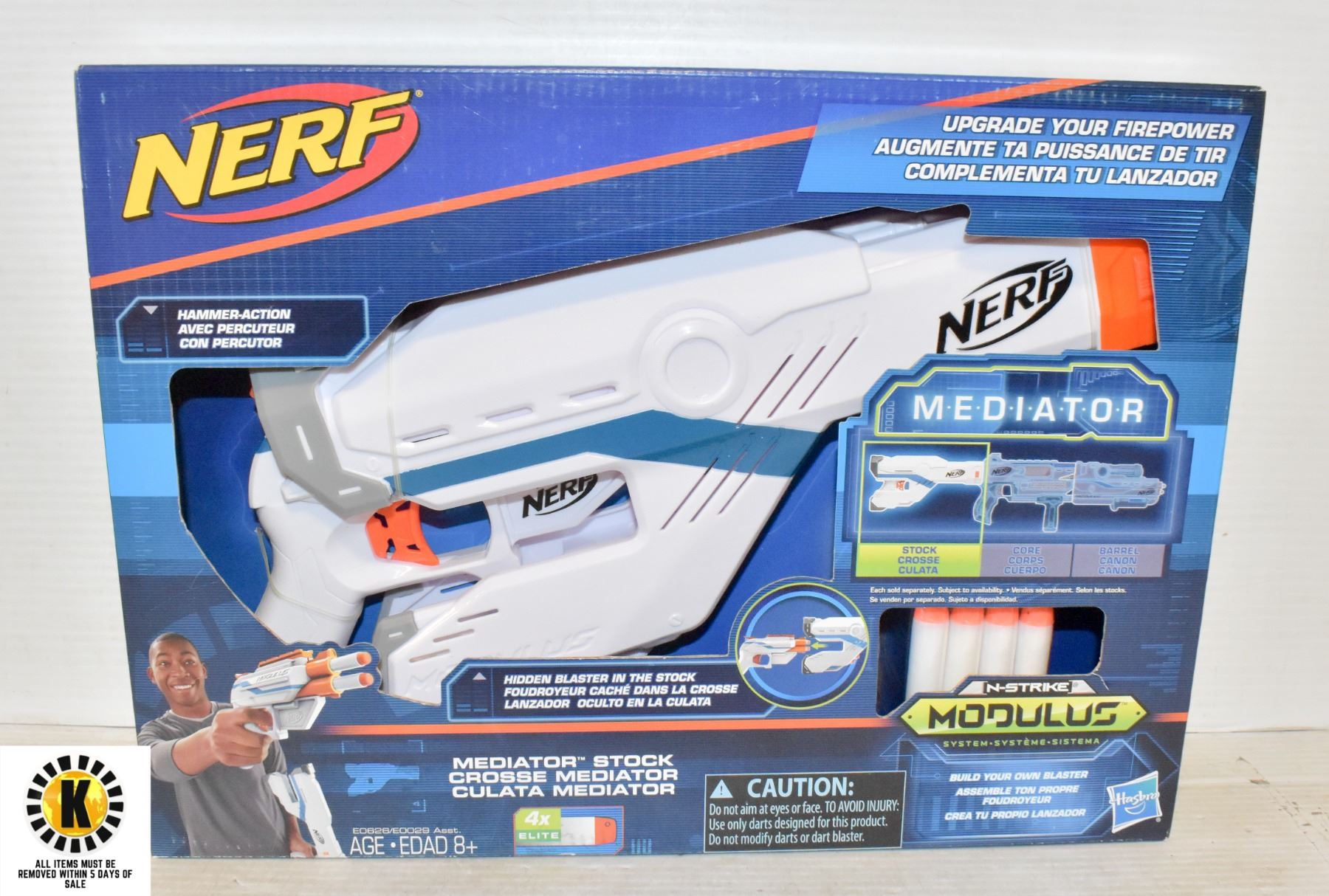 HASBRO NO, STRIKE MODULUS MEDIATOR STOCK NERF GUN
