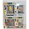 LOT OF 4 FUNKO POPS:  RICK & MORTY PLUS SOUTH