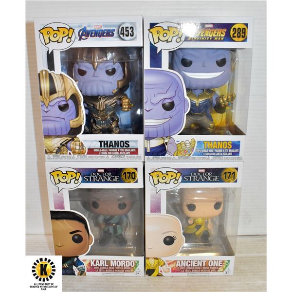 LOT OF 4 FUNKO POPS