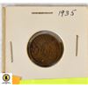 Image 1 : 1935 ONE CENT