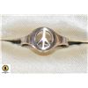 SILVER PEACE RING SIZE 6