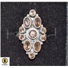 Image 1 : SILVER CLUSTER RING SIZE 6-1/2