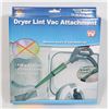 NEW DRYER LINT VAC ATTACHMENT FITS ANY VACUUM