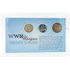 Image 2 : USA SILVER & STEEL WW2 COMMEM COIN SET IN HOLDER