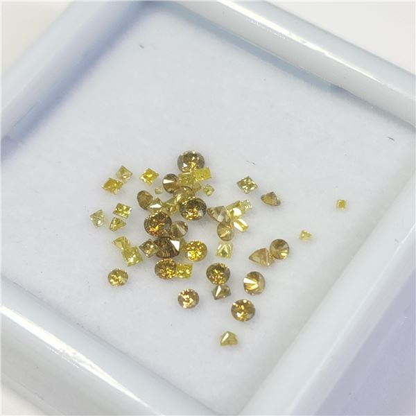 BZ1105-30 YELLOW DIAMOND TREATED APPROX 1 CT