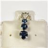 Image 1 : BZ1105-35 10K WHITE GOLD SAPPHIRE(0.95CT) PENDANT
