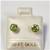Image 1 : BZ1105-12 10K YELLOW GOLD PERIDOT(1.2CT) EARRINGS