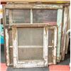 LOT OF 4 WOODEN WINDOWS