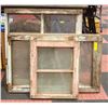 LOT OF 5 WOODEN WINDOWS