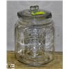 GLASS DECORATIVE PEANUT JAR