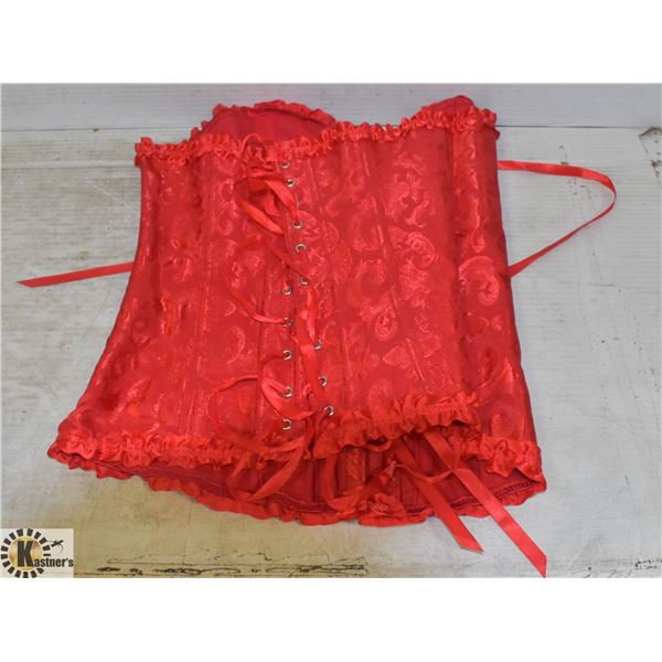 NEW RED MEDIUM SIZE CORSETTE