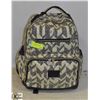 INSULATED + PADDED BACKPACK DIAPER BAG OFF-WHITE &