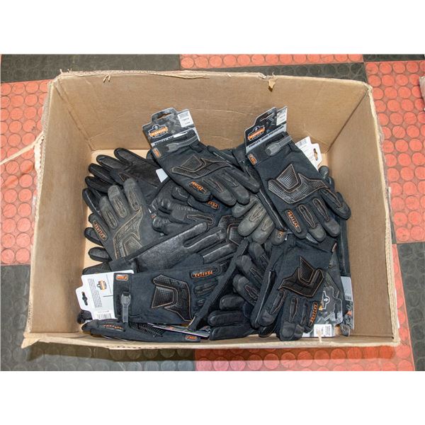 FLAT OF PROFLEC FULL FINGER TRADES GLOVES SIZE L