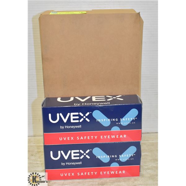 CASE OF UVEX HYPERSHOCK CLEAR LENS SAFETY GLASSES