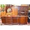 Image 1 : VINTAGE BUFFET HUTCH AND SIDEBOARD