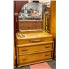 Image 1 : MID CENTURY MODERN VANITY 37" X 17" X 62"