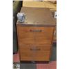 Image 1 : WOODEN 2 DRAWER FILING CABINET
