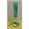 Image 1 : NEW 14" GREEN THEMED CHECKERED BEAKER BONG