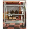 Image 1 : ASSEMBLED METAL SHELVING 6FT HIGH 55 IN LONG,19 IN