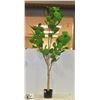 Image 1 : NEW 5' ARTIFICIAL PLANT AND POT STAND