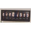 FRAMED GAME OF THRONES 7 CHARACTERS 39 X 16 IN