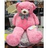 IKASA GIANT SHAGGY PINK TEDDY BEAR - 50" TALL AND