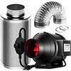 Image 1 : NEW VIVOSUN 4" DUCT FAN WITH FILTER AND HOSE