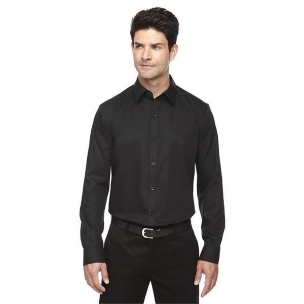 NEW MENS NORTH END LARGE SIZE BLACK DRESS SHIRT