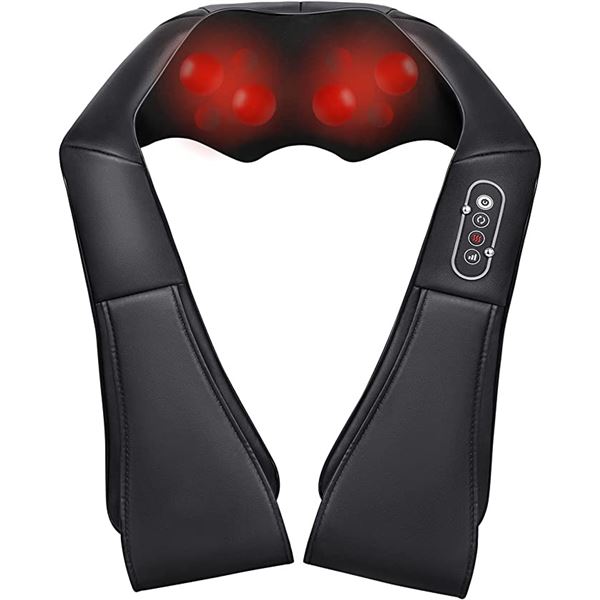 REPACKED NAIPO SHIATSU 3D ROTATING MASSAGER W/HEAT