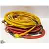 Image 1 : 2 AIR COMPRESSOR HOSES (RED AND YELLOW)
