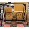 Image 1 : BLACK PATIO SWING - NO CUSHIONS