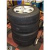 Image 1 : SET OF 4 NISSAN 5 BOLT ALLOY RIMS WITH CONTINENTAL